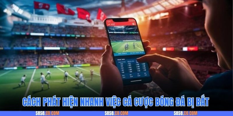 Cách phát hiện nhanh việc cá cược bóng đá bị bắt