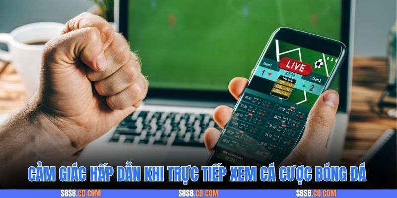 Cảm giác hấp dẫn khi trực tiếp xem cá cược bóng đá
